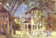 Childe Hassam Street in Portsmouth china oil painting artist